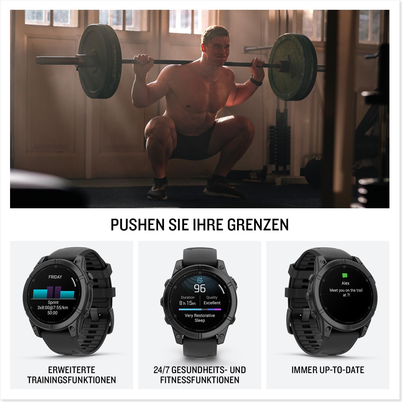 Смарт-часы Мультиспорт GPS Garmin fēnix E 47 мм AMOLED 1,3 дюйма, фото №4