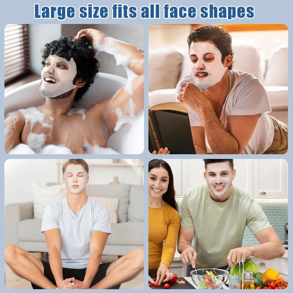 Маска для обличчя Силіконова маска для чоловіків жінок для листової маски, фото №6