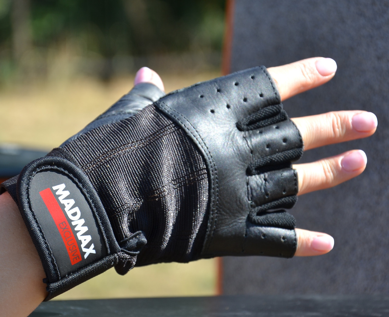 Рукавички для фітнесу MadMax MFG-248 Clasic Exclusive Black XL, фото №2