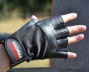Рукавички для фітнесу MadMax MFG-248 Clasic Exclusive Black XL synthetic.ua - Фото 1