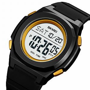 Годинник Skmei 2023 Black-Gold White synthetic.ua - Фото 1
