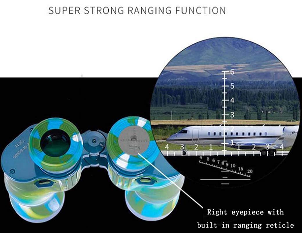 Бінокль Водонепроникний 7x50 HD Великий окуляр Ширококутний Бінокль з різними координатами Kraftbox Для дорослих - FMC покритий призмою BAK4, фото №2