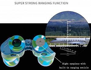 Бінокль Водонепроникний 7x50 HD Великий окуляр Ширококутний Бінокль з різними координатами Kraftbox Для дорослих - FMC покритий призмою BAK4 synthetic.ua - Фото 1