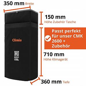 Мобільний кондиціонер Climia CMK 2600 3-в-1 Вентилятор Осушувач Екологічний холодоагент Захисний чохол synthetic.ua - Фото 1