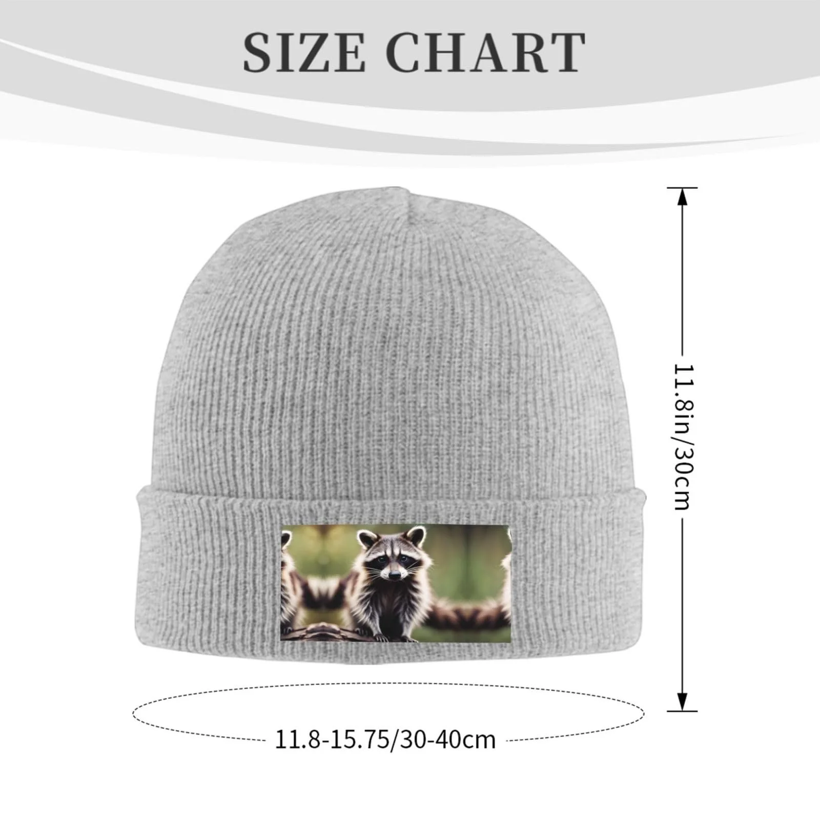 Шапка с принтом Енота, фото №3