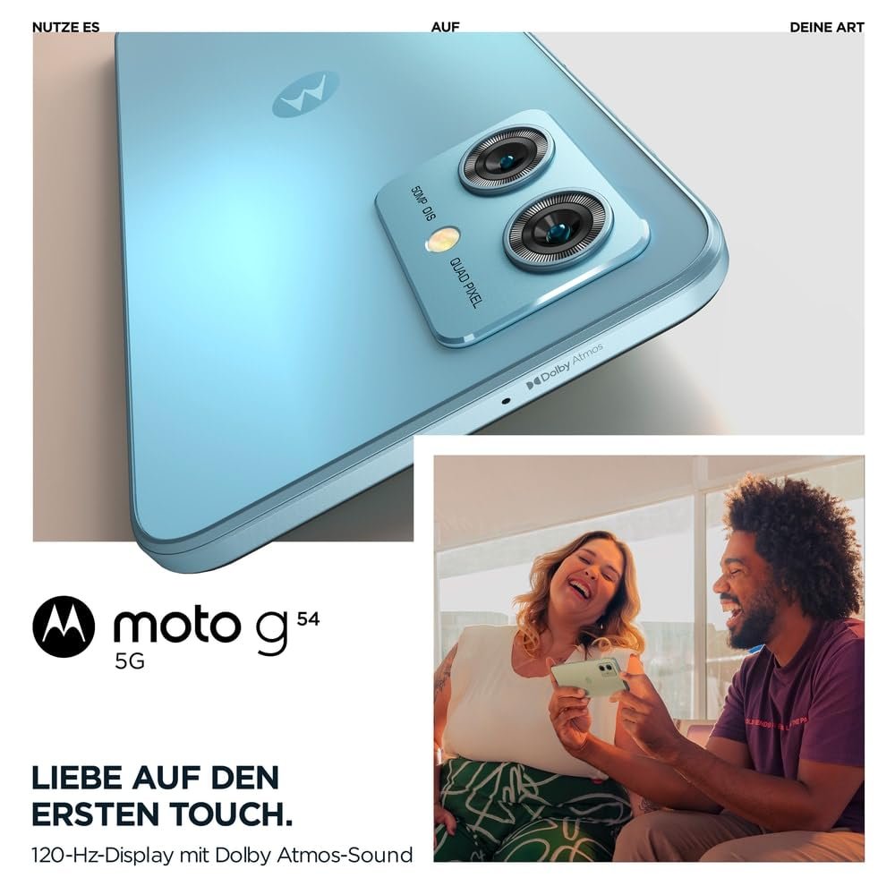 Смартфон Motorola Moto g54 5G 8/256GB PAYT0032SE Світло-блакитний, фото №7 Смартфон Motorola Moto g54 5G 8/256GB PAYT0032SE Світло-блакитний, фото №7