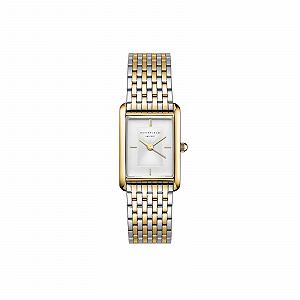 Часы Rosefield Heirloom Duotone с белым циферблатом, корпус золотого цвета 23.5 x 30.6 мм HWDSG-H03 Нержавеющая сталь - Фото 1