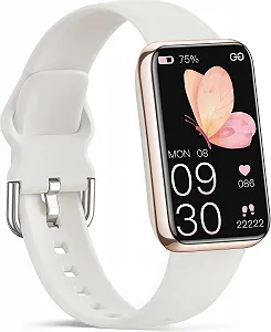 Смартгодинник VIPWISE Slim з монітором серцевого ритму, артеріального тиску, кисню в крові та сну, водонепроникний IP68, 20 спортивних режимів, крокомір - Фото 1