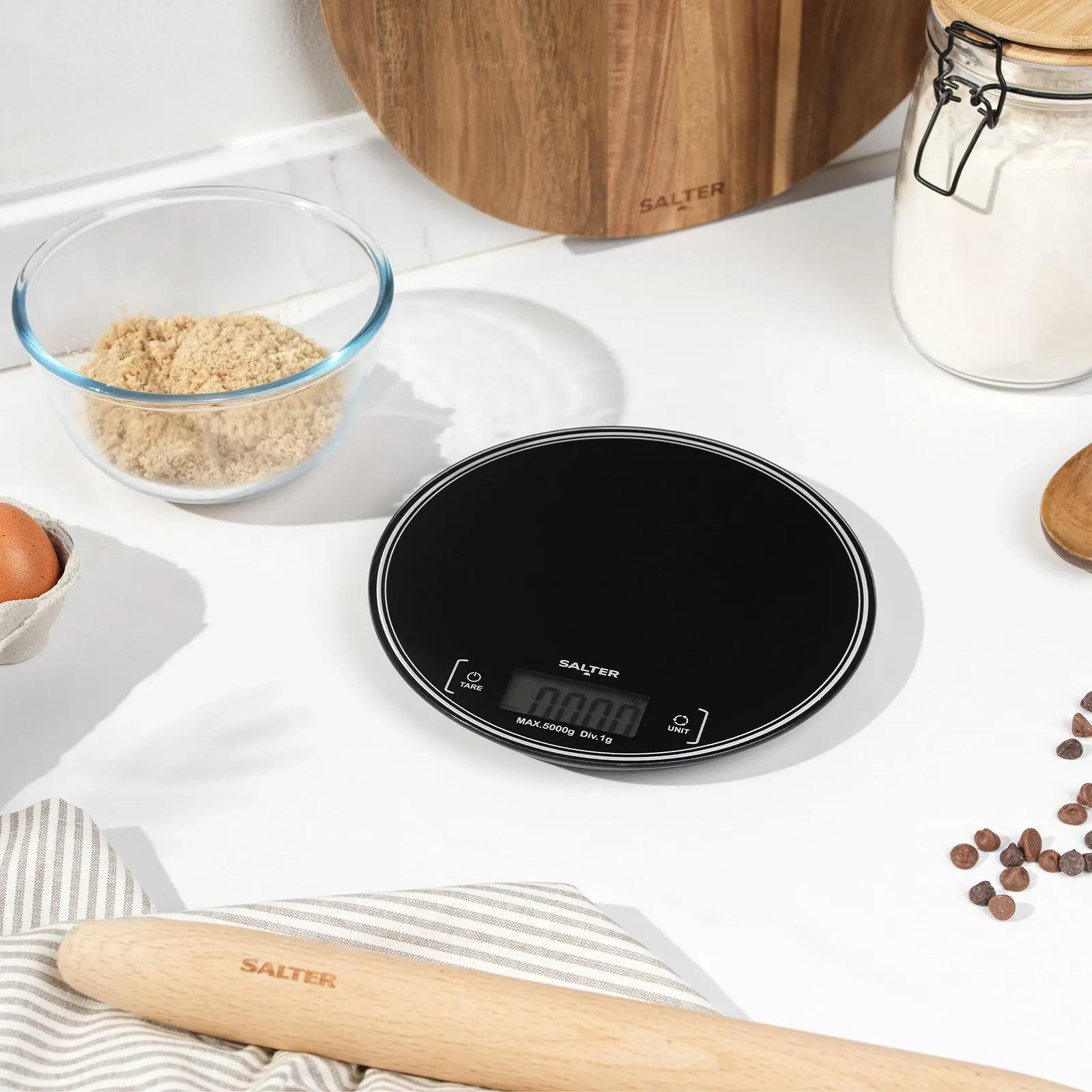 Кухонні ваги Salter Round SA00595BCFEU12 Цифрові 5 kg LCD Тара, фото №3 Кухонні ваги Salter Round SA00595BCFEU12 Цифрові 5 kg LCD Тара, фото №3