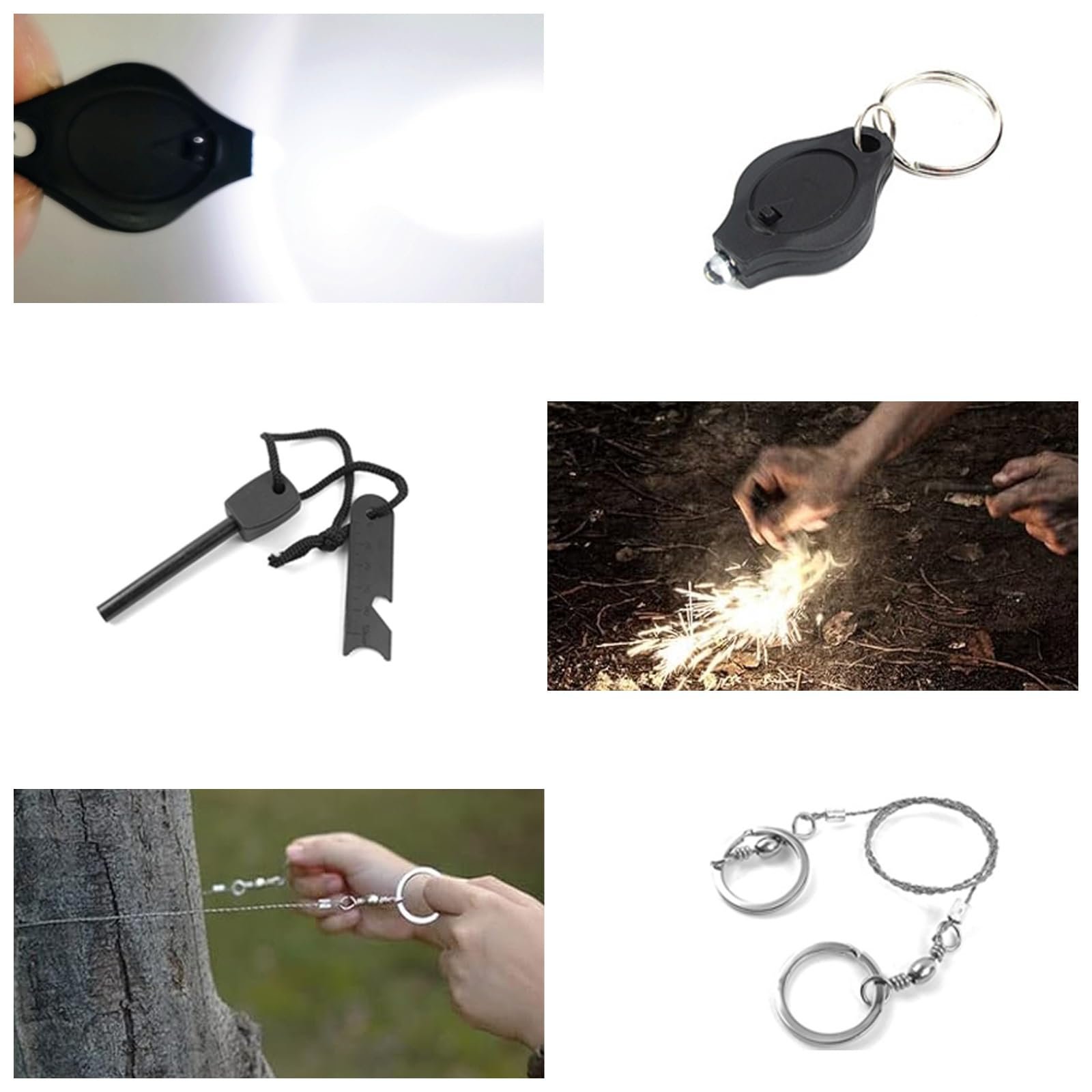 Набір для виживання Portable Outdoor Emergency Generic, багатофункціональний водонепроникний набір інструментів для кемпінгу, бушкрафту, походів, пригод і т. д., фото №6