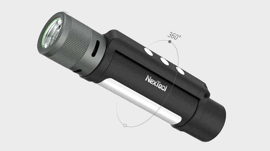 Світлодіодний фонарик NexTool 6 в 1 Чорний NE20030, фото №3