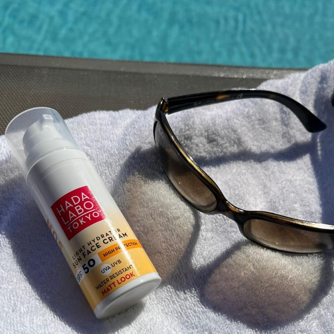 Солнцезащитный крем для лица Hada Labo Tokyo SPF 50 UVA/UVB с гиалуроновой кислотой и пантенолом, водостойкий, фото №7