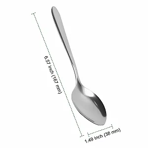 Набор ложек из нержавеющей стали 50 шт, чайные ложки, кофейные ложки, ложки для эспрессо, мини-десертные ложки из нержавеющей стали для дома, ресторана, кафе, можно мыть в посудомоечной машине, 167 x 38 см synthetic.ua - Фото 1