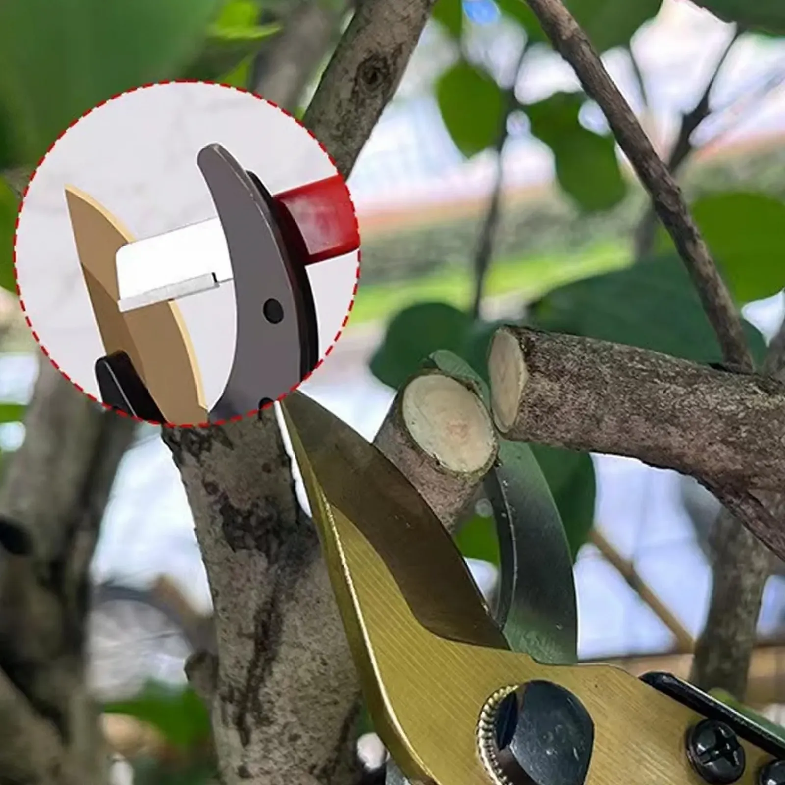 Точило для садових інструментів переносна з нековзною ручкою та захисним ковпачком 2 штуки, фото №7