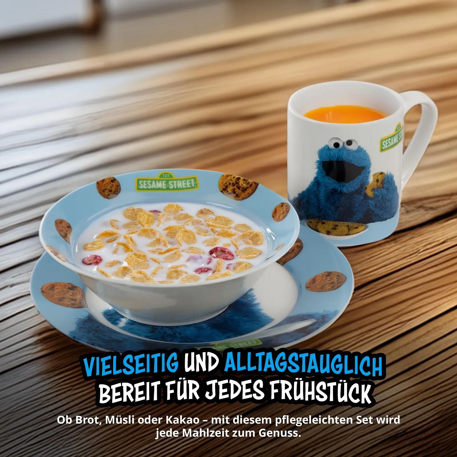 Детский набор для завтрака United Labels Cookie Monster, фото №3