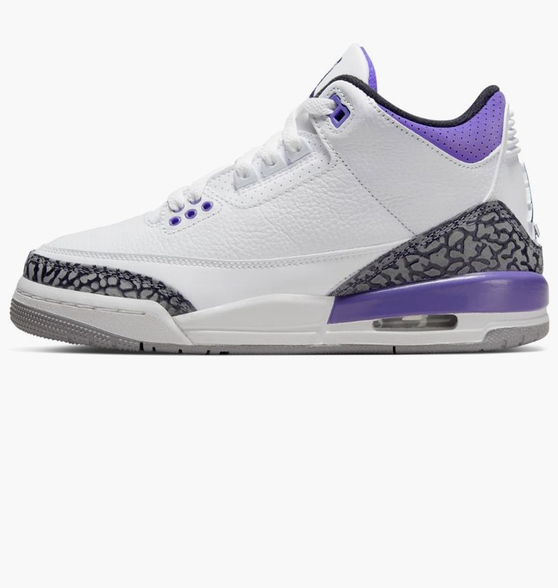Кросівки Jordan 3 Retro Dark Iris (GS) 36.5, фото №1