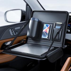 Столик для ноутбука для автомобиля, обеденной зоны, рабочая поверхность для планшетов, смартфонов, снеков и хранения synthetic.ua - Фото 1