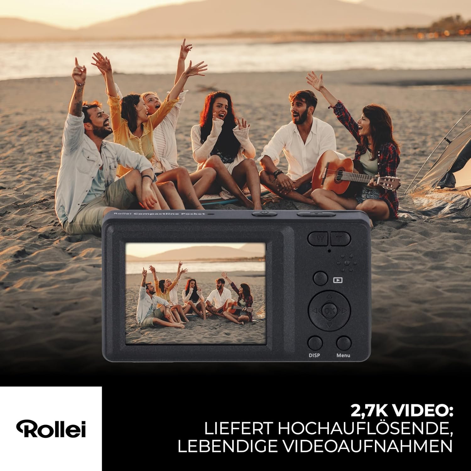 Фотоапарат Rollei Compactline Pocket 50Мп / 16X зум / Black, фото №4