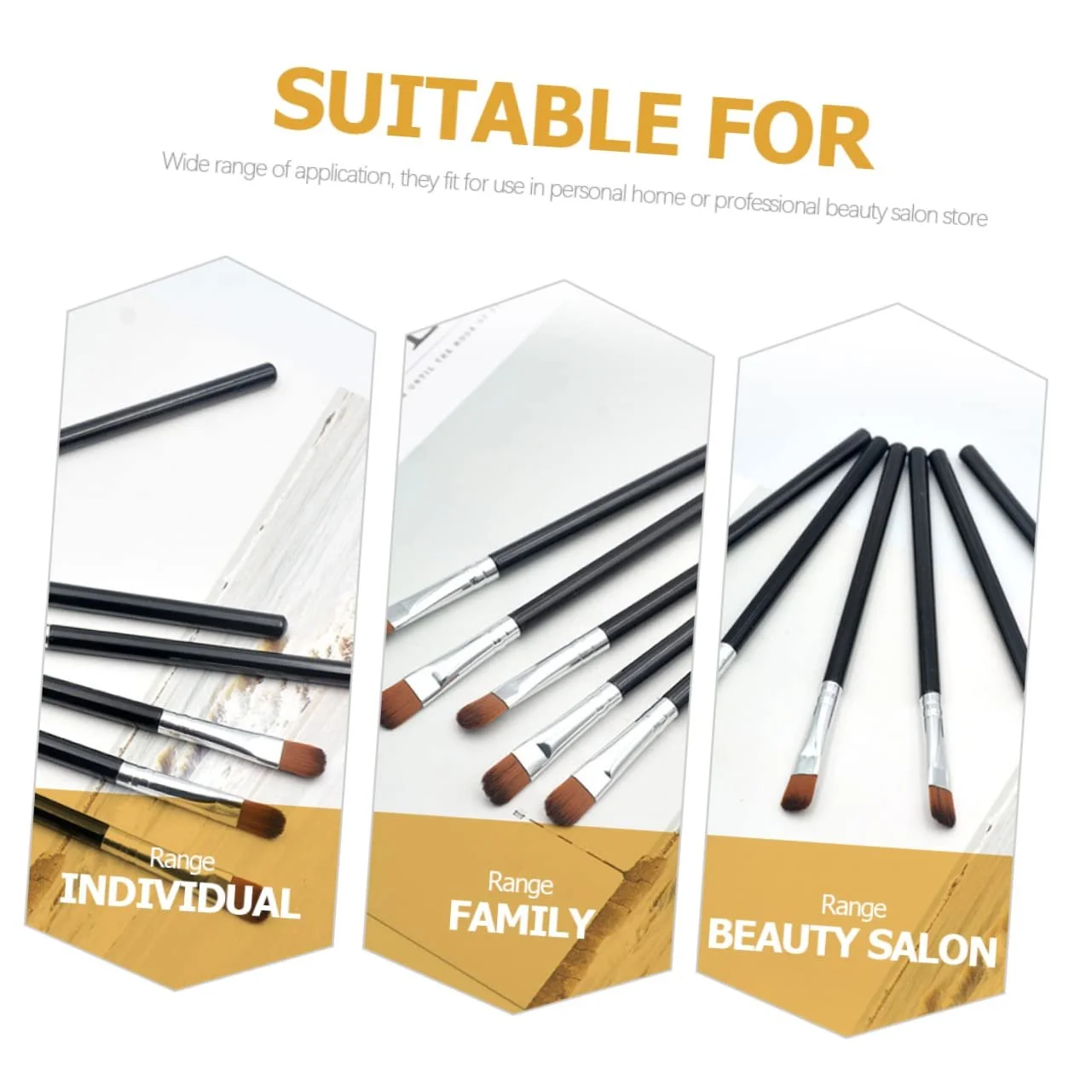 Пензлі Angoily для тіней 25 шт плоский, фото №5