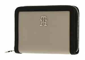 Кошелек Tommy Hilfiger TH Essential S MED ZA CB AW0AW16090, бежевый (White Clay/Black) - Фото 1