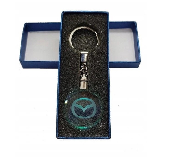 Брелок автомобильный на ключи GF с логотипом Mazda подсветкой 2323244, фото №1