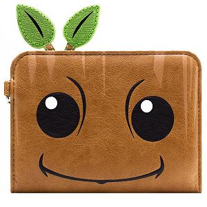Кошелек I Am Groot Guardians of The Galaxy Hero Close-up С карманом для монет и держателем для карт Коричневый, коричневый, Повседневный - Фото 1