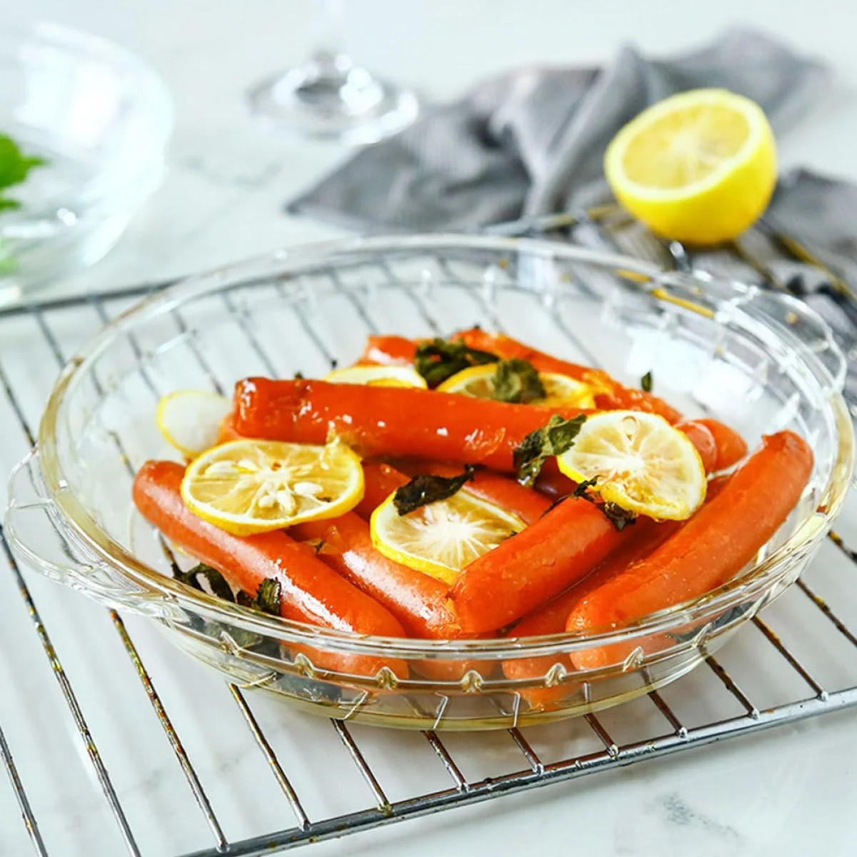 Набор форм для запекания Garneck 2 шт. термостойкие стеклянные прозрачные, фото №6