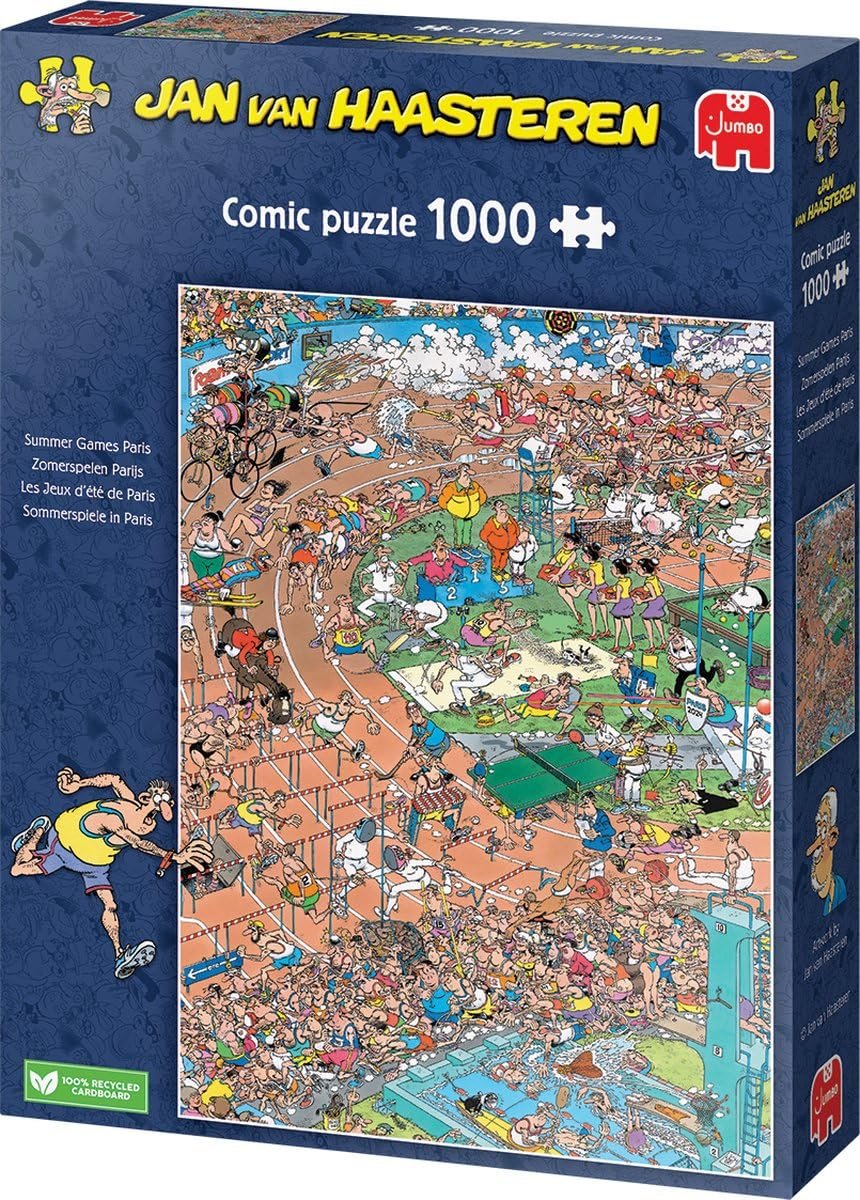 Пазл Jumbo Spiele GmbH Jan Van Haasteren Olympic Games Paris 2024 JUM01816 1000 деталей 49 x 68 см, фото №4