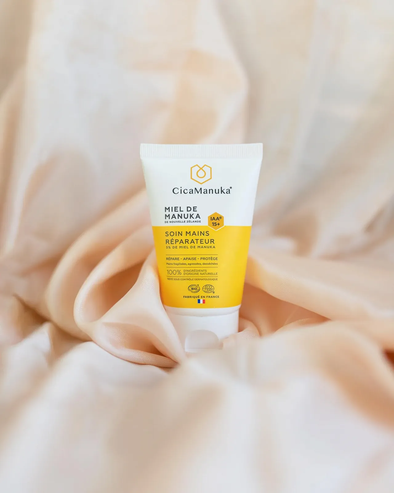 Крем для рук CICAMANUKA Відновлюючий з медом манука IAA15+ Живить та зволожує Органічний сертифікат 50 мл, фото №4