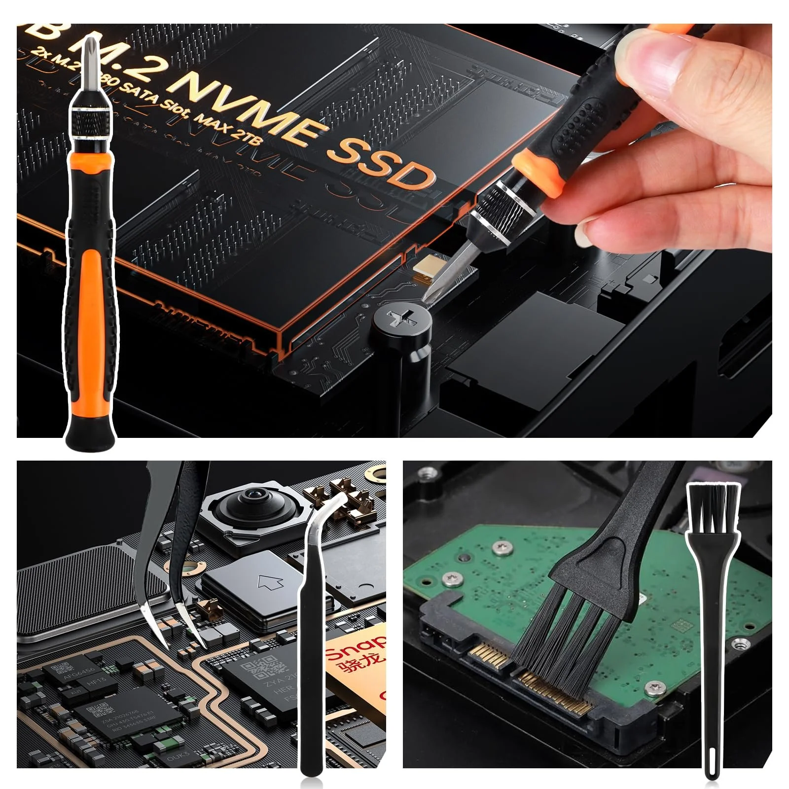 Набір прецизійних викруток Yooyan 42 предмети для iPhone, iPad, PS4, Xbox, ноутбука, фото №5