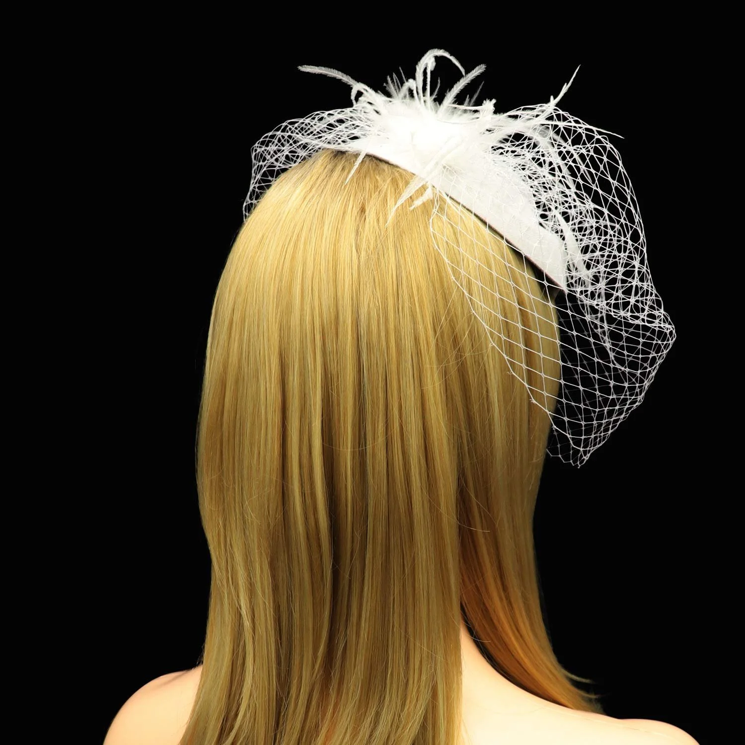 Обруч Umeepar Жіночий для весільної чайної вечірки з пір'ям, фото №4