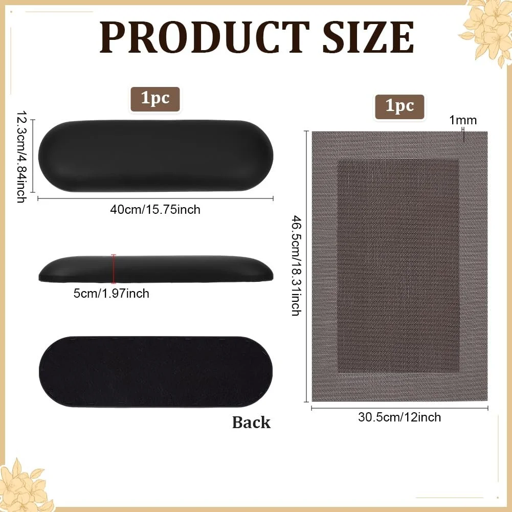 Подставка под руку для маникюра PH PandaHall, черная, 1 комплект, фото №2 Подставка под руку для маникюра PH PandaHall, черная, 1 комплект, фото №2