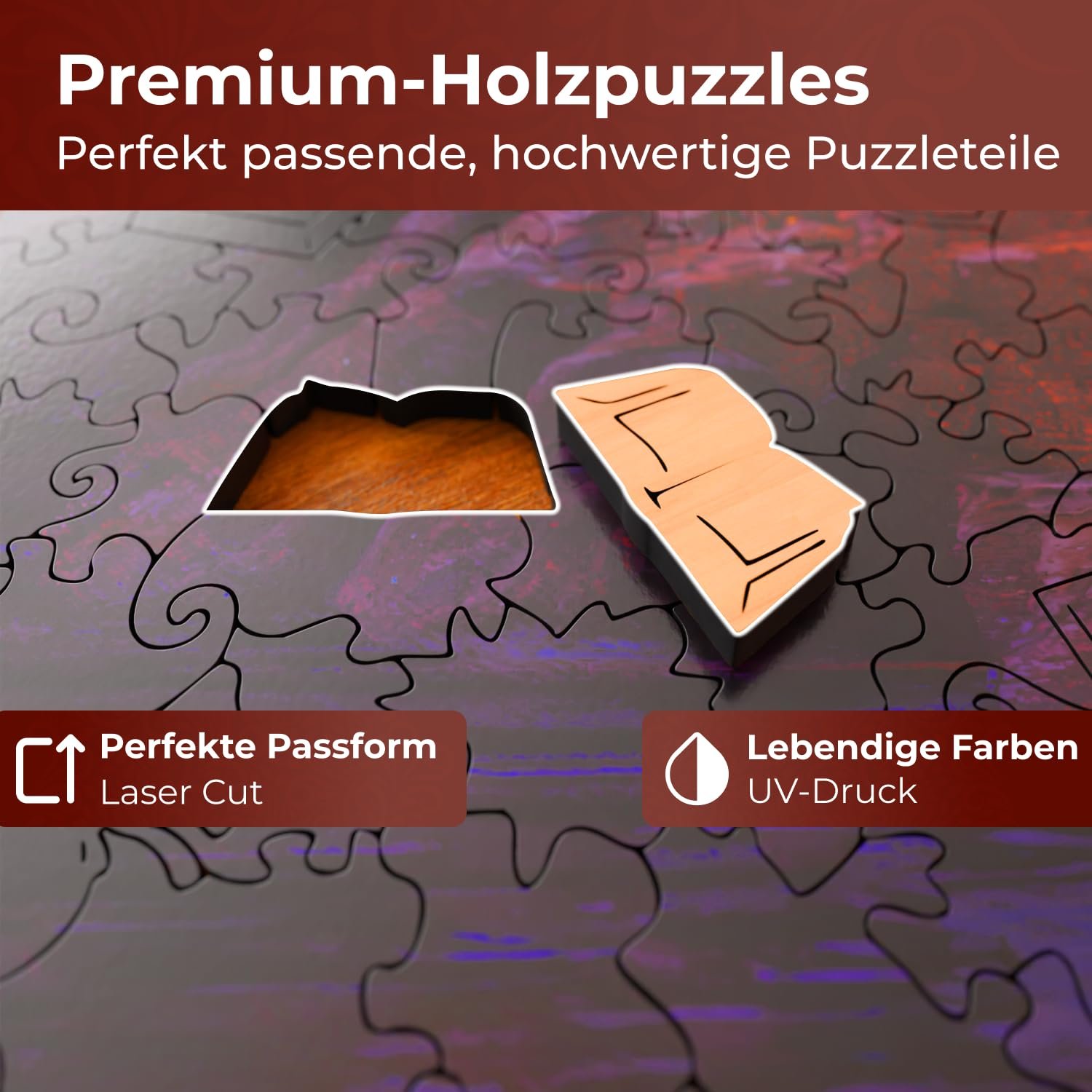 Деревянный пазл Crafthub Premium Harry Potter Boats to Hogwarts A3 205 деталей UV-печать 27.5 см x 38 см, фото №3