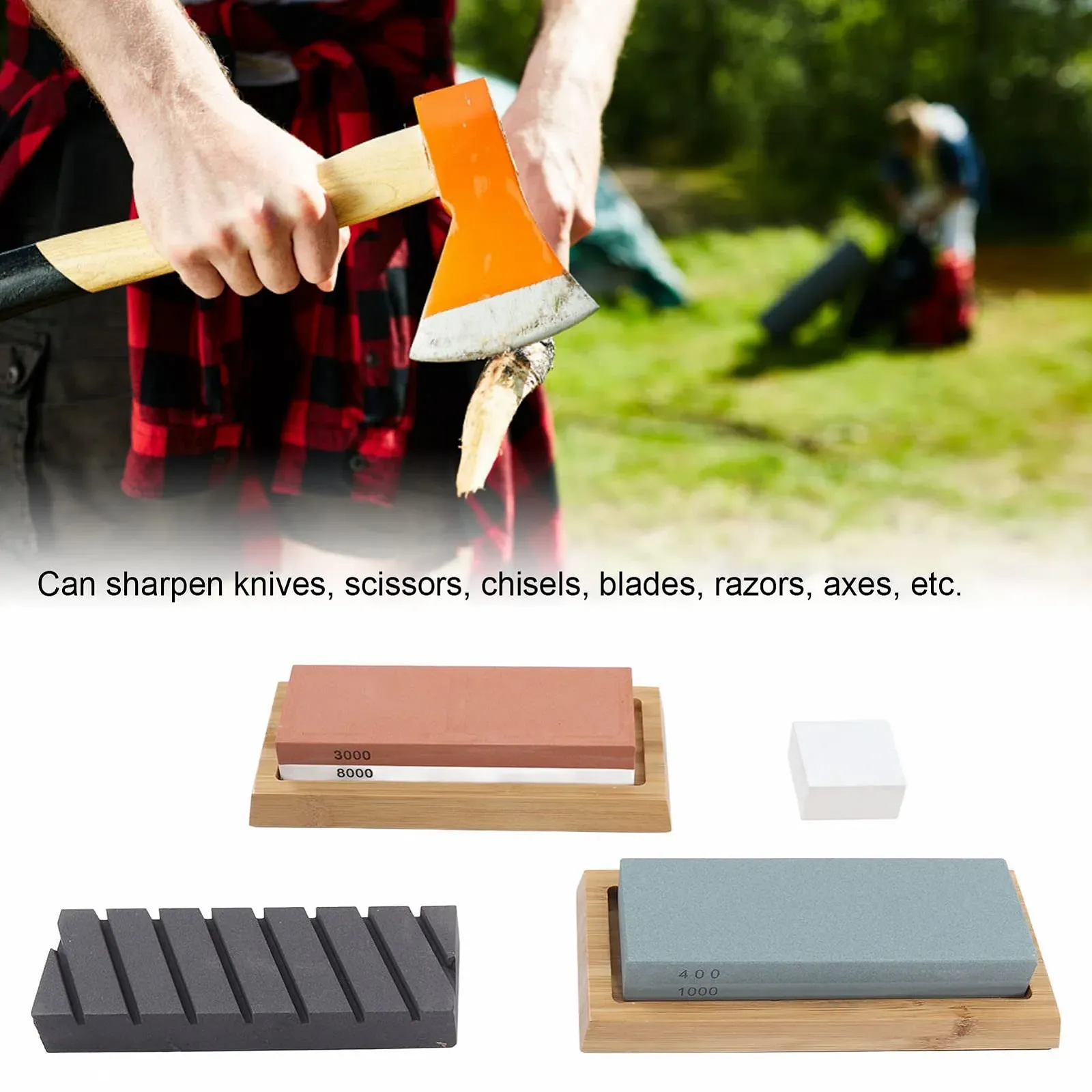 Набор точильных камней 12 предметов 400 1000 и 3000 8000 грит, фото №4