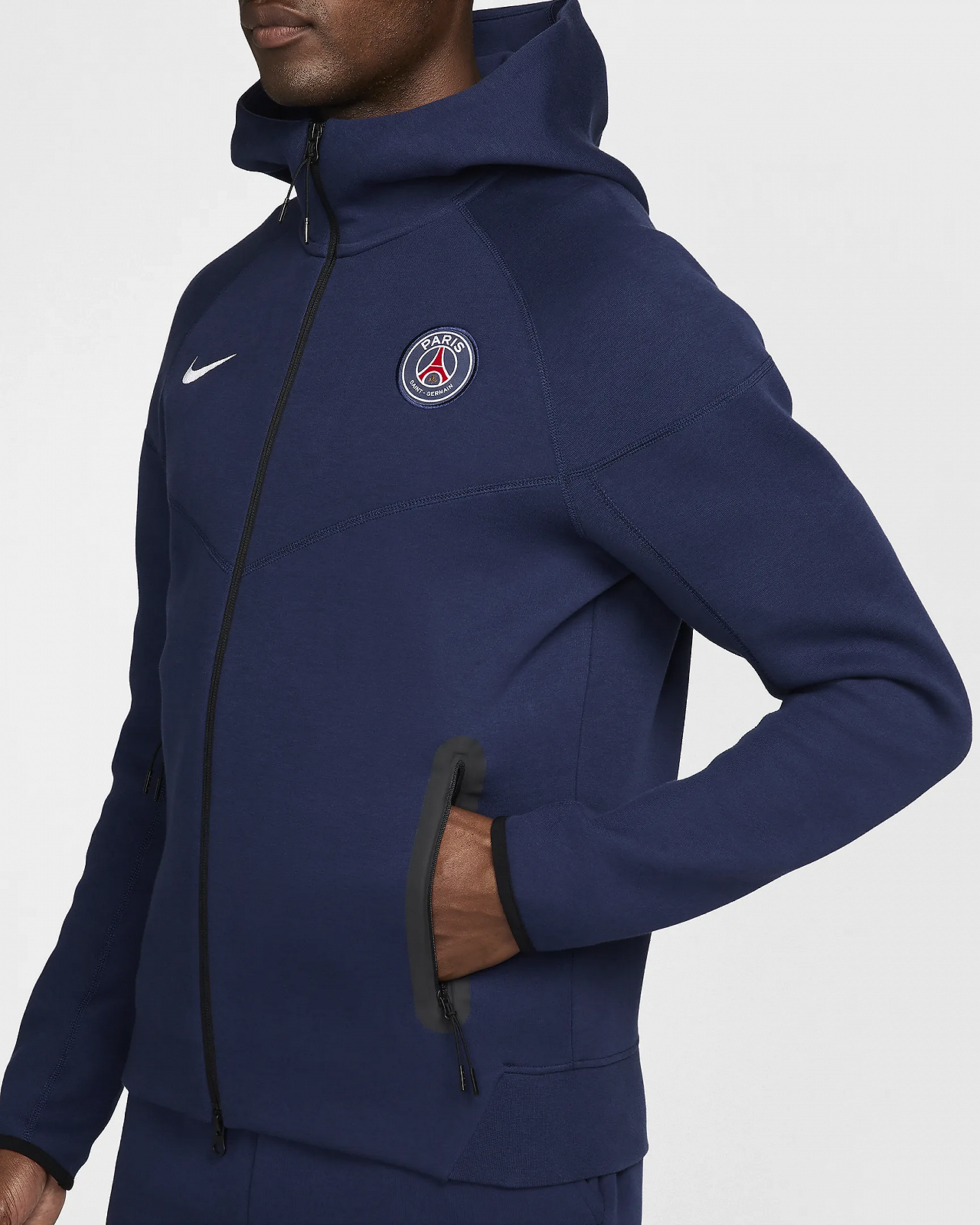 Світшот tech fleece zip hoodie PSG L, фото №3