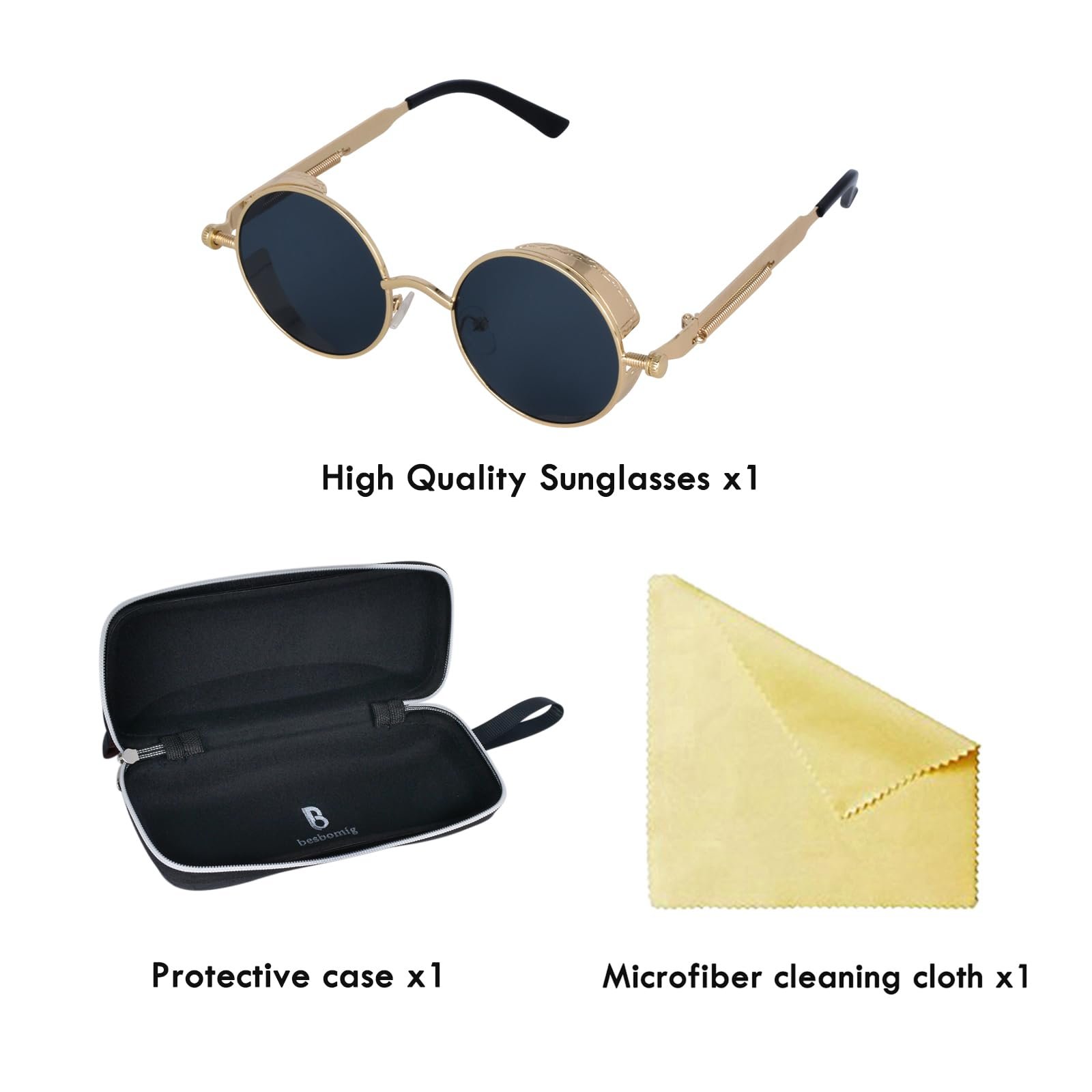 Класичні поляризовані сонцезахисні окуляри Унісекс besbomig Ретро, фото №4