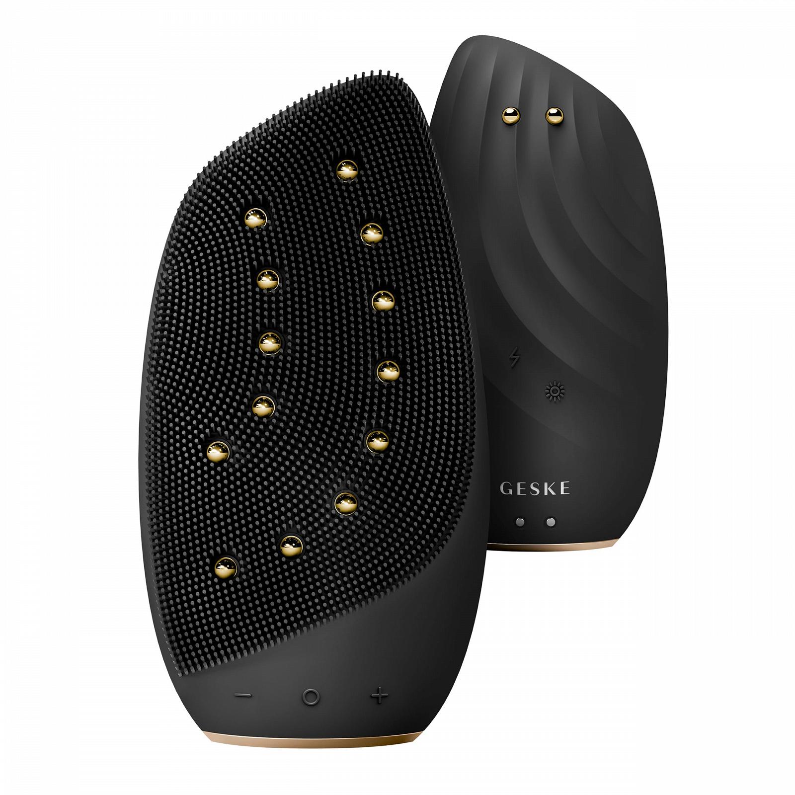 Прибор для ухода за кожей лица GESKE SmartAppGuided™ Sonic Thermo Facial Brush & Face Lifter 8 в 1, электрическая щетка для очищения из силикона, массажер для лица, очищение и антивозрастной уход, фото №9