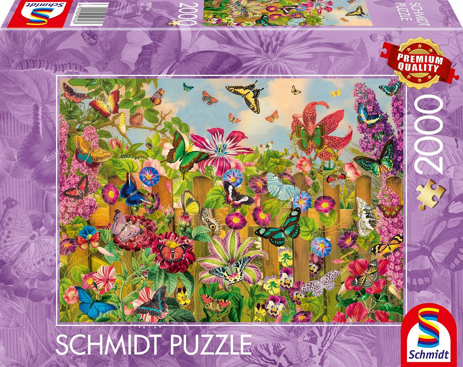 Пазл Schmidt Spiele Beautiful Butterfly Garden 59746 2000 элементов, фото №4