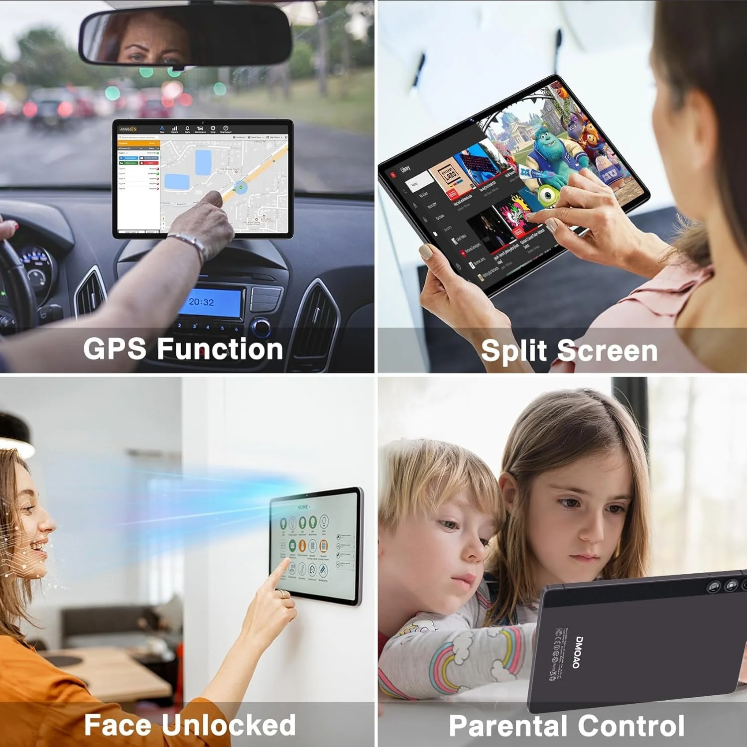 Планшет 10.1" Dmoao D5 8+6/128Gb 8 ядер Android 13 8000 mAh Сірий, фото №5