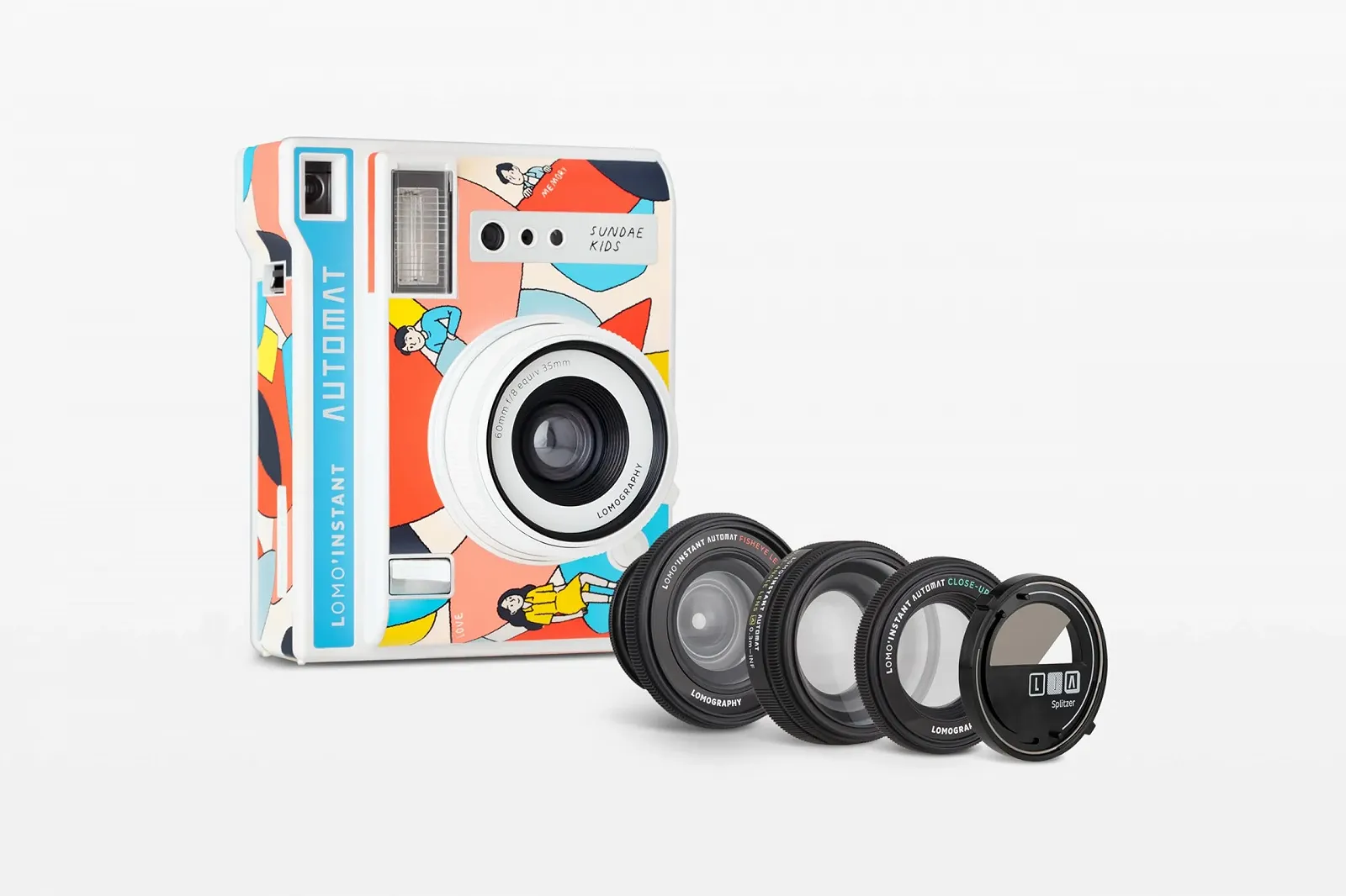 Фотокамера мгновенной печати LOMOGRAPHY LOMO'INSTANT AUTOMAT LI850SUN + Lenses (Ice Cream Cup Kids Edition), фото №1
