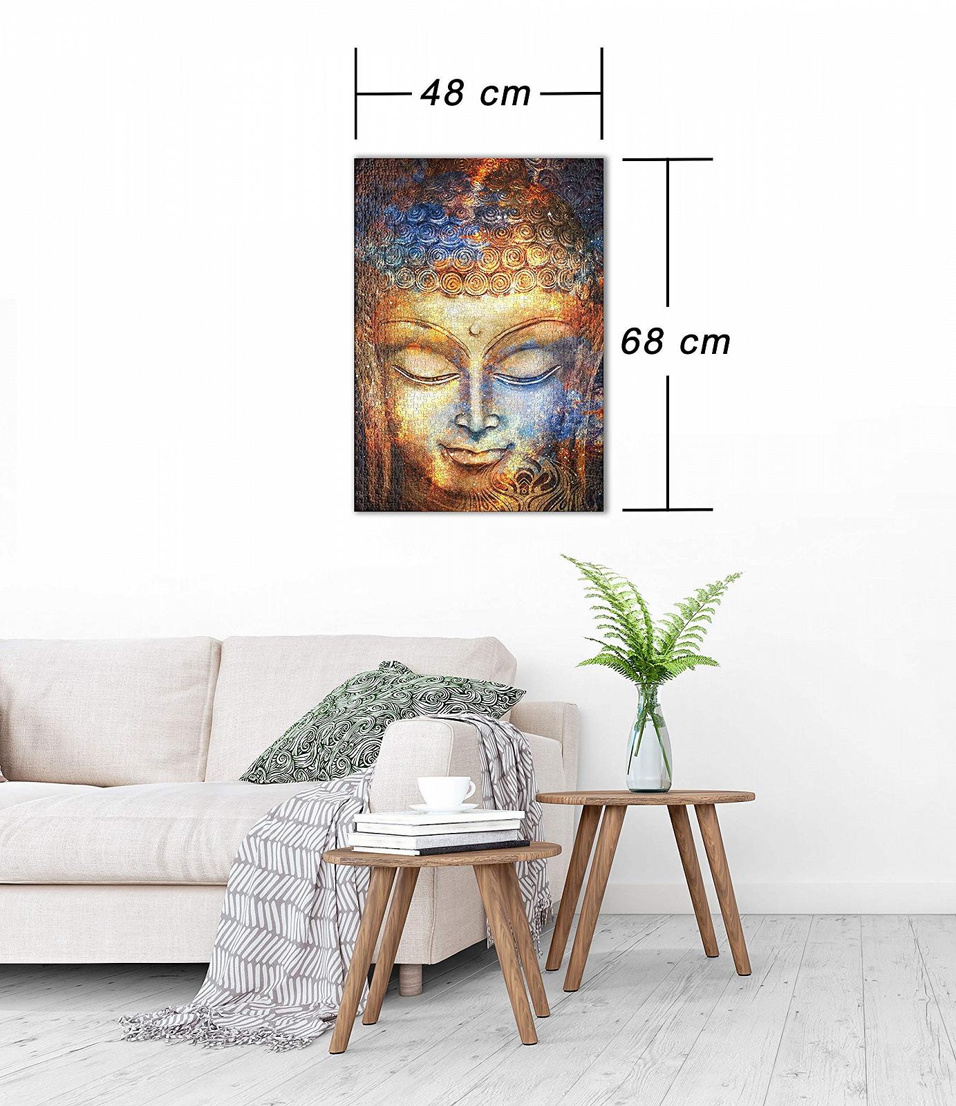 Пазл Ulmer Puzzleschmiede Classic Buddha 1000 деталей Голова Будды акварель, фото №3