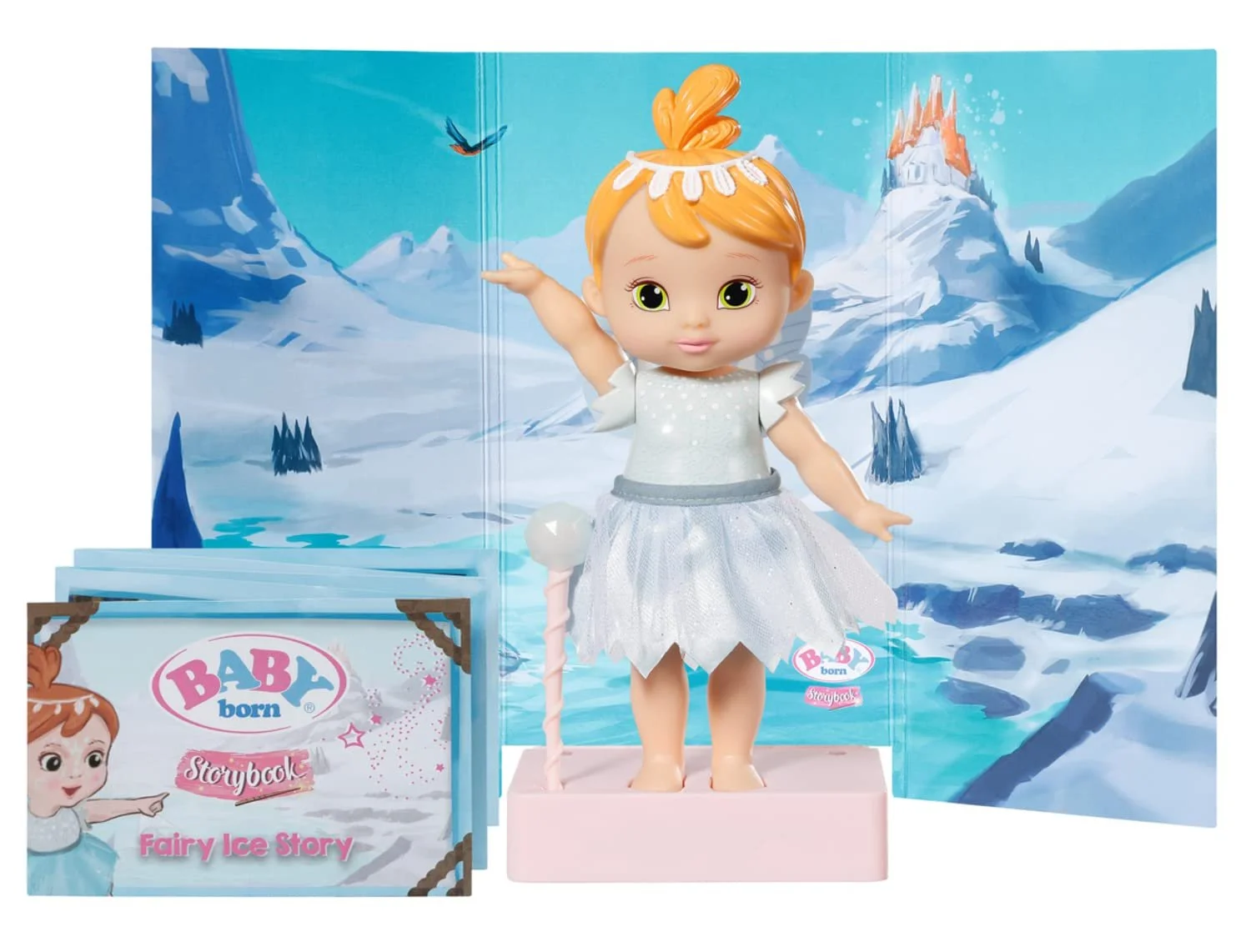 Кукла Zapf Creation BABY born Storybook Fairy Ice Крылья Изменение цвета тату Свет палочка 18 см, фото №4 Кукла Zapf Creation BABY born Storybook Fairy Ice Крылья Изменение цвета тату Свет палочка 18 см, фото №4