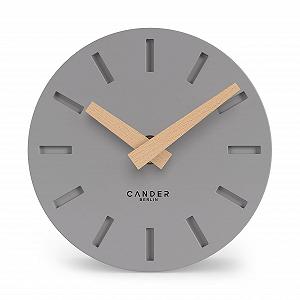 Настільний годинник Cander Berlin MNU 2515 G, 15 см, аналоговий, сірий - Фото 1