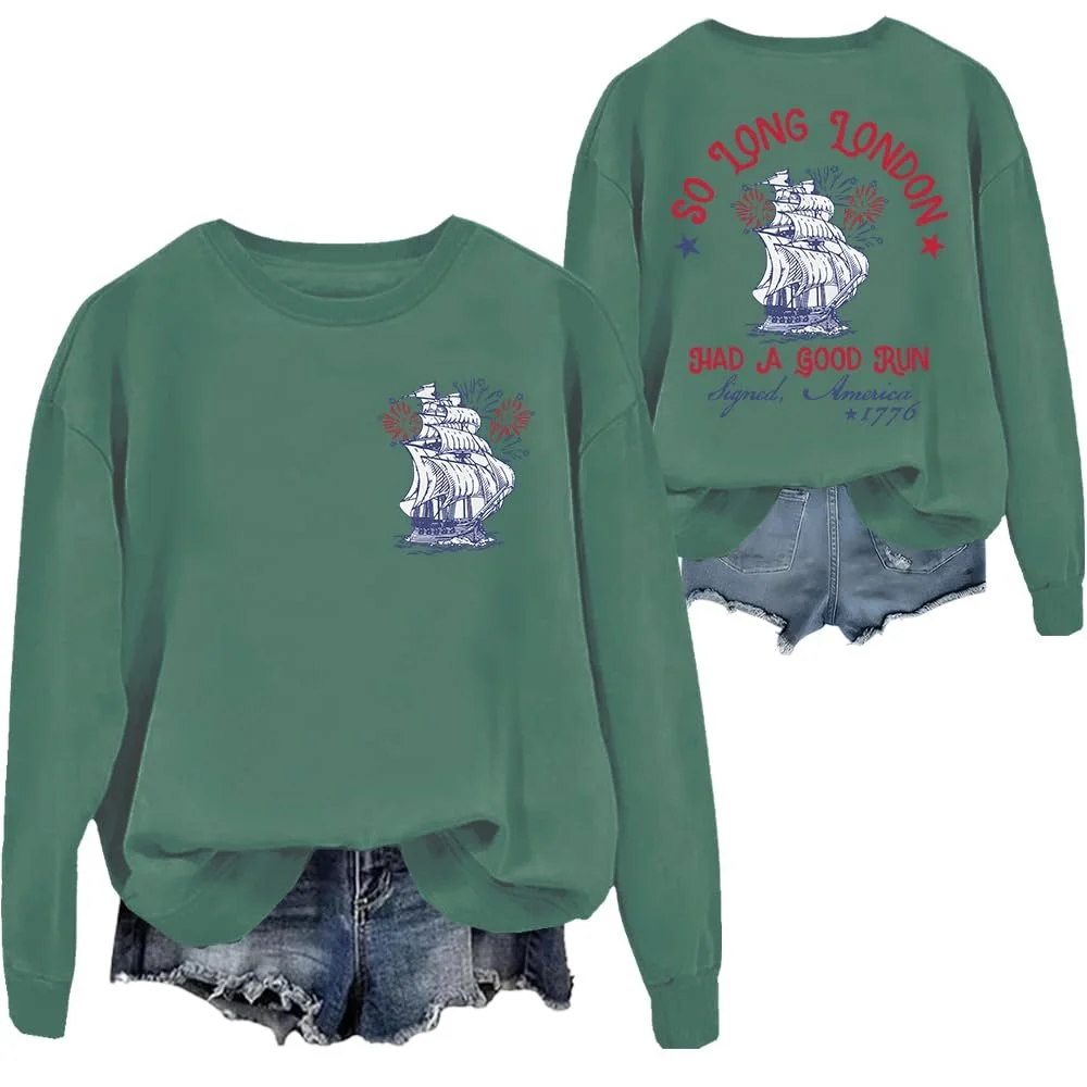 Толстовка So Long London Had A Good Run Funny 4th of July, фото №1