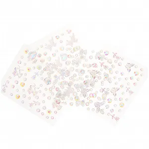 Стрази для нігтів minkissy Метелики 4 аркуші, маленькі стрази для манікюру - Фото 1