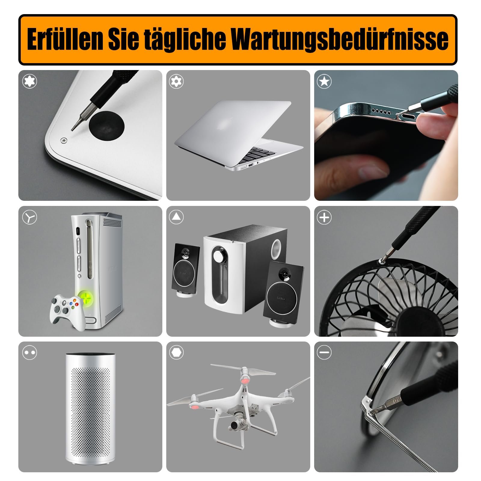 Набор отверток VCELINLK Precision Mechanic 38 в 1 магнитный с 30 битами, фото №4 Набор отверток VCELINLK Precision Mechanic 38 в 1 магнитный с 30 битами, фото №4