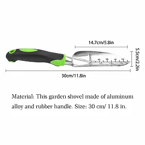 Лопата совковая садовый с измерительной шкалой и эргономичной ручкой synthetic.ua - Фото 1