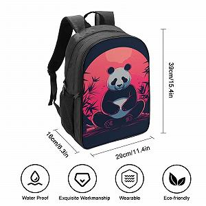 Рюкзак Panda школьный для мальчиков, подростков, водонепроницаемый, 40x28x16 см synthetic.ua - Фото 1