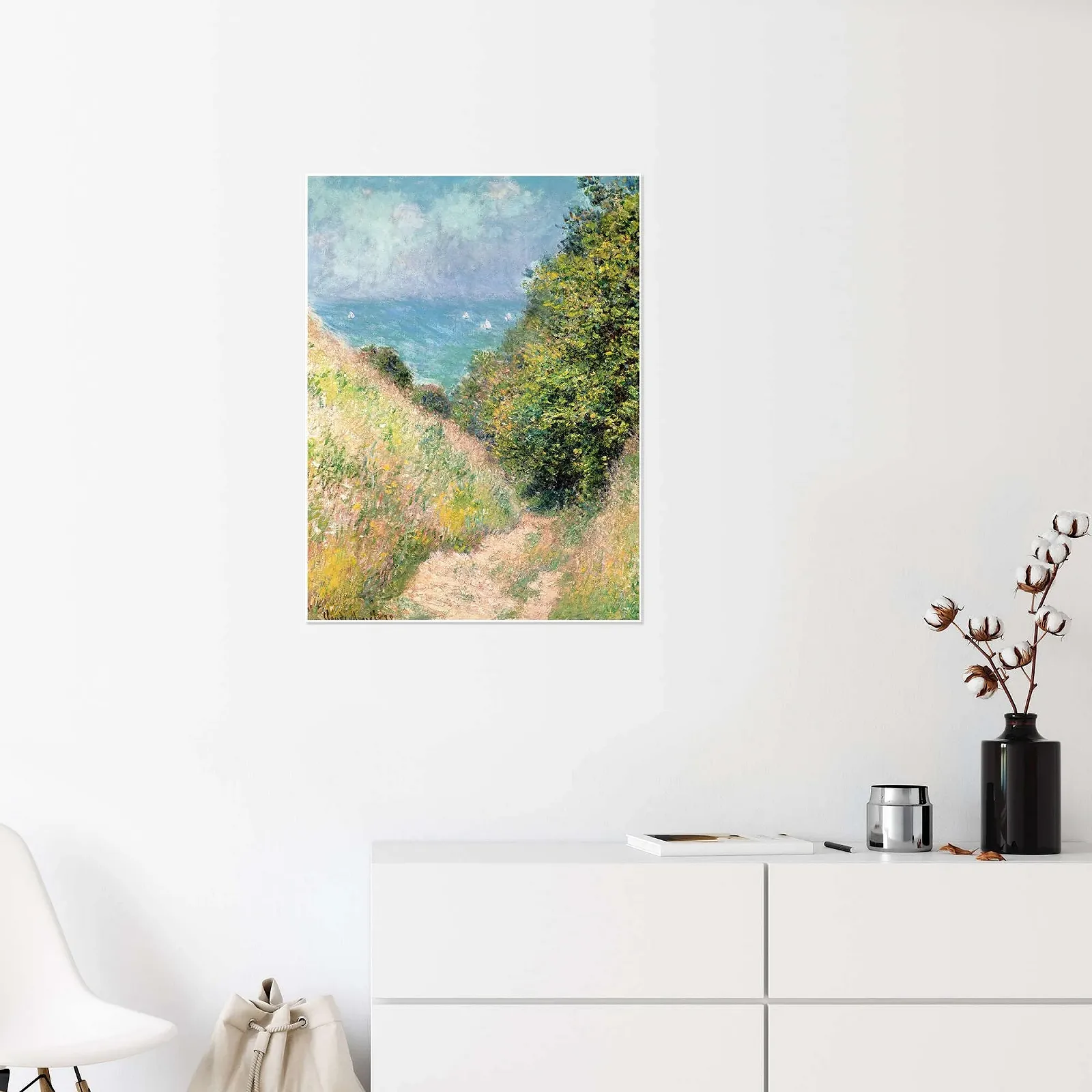 Постер Claude Monet Hollow Path at Pourville 60 x 80 см Green, фото №4