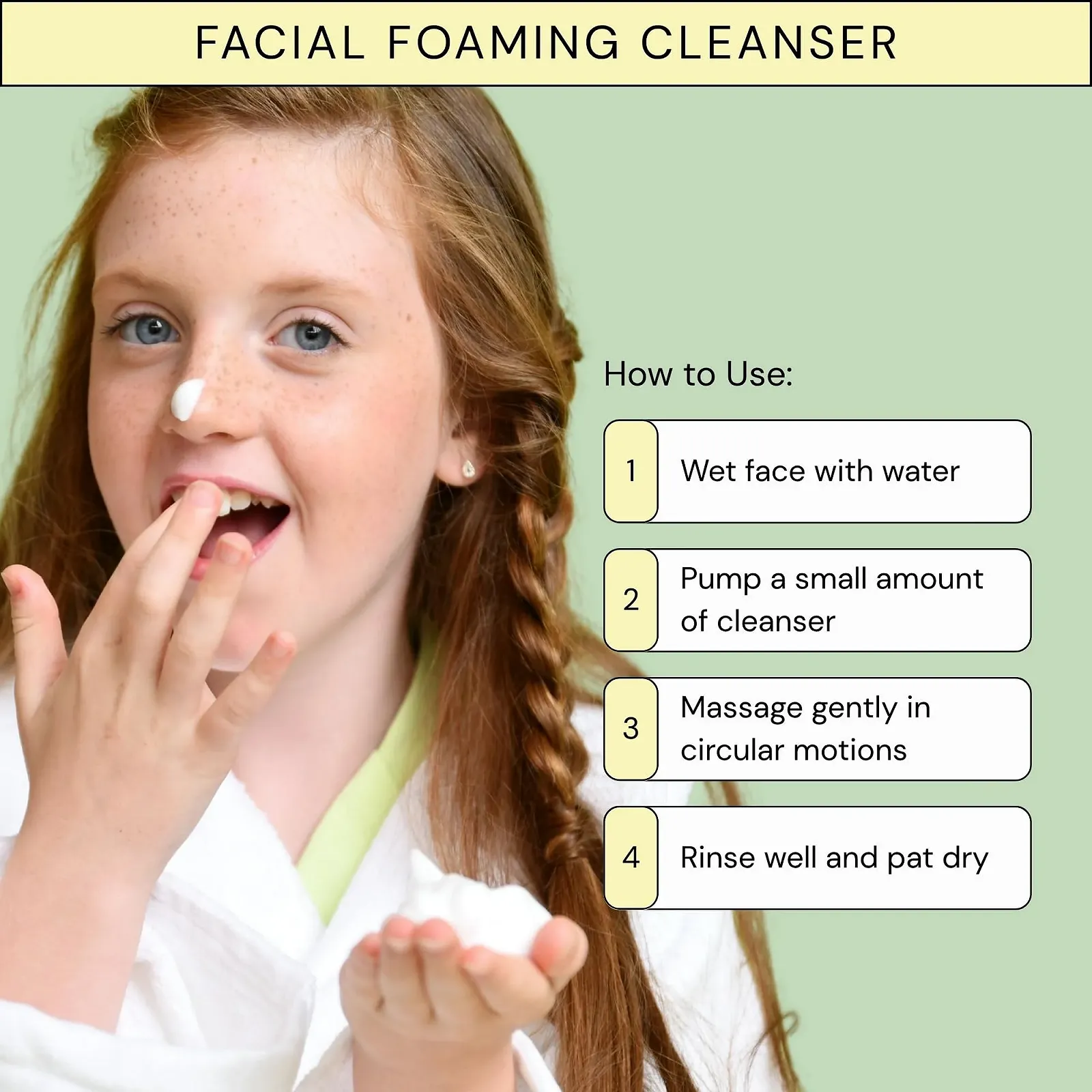 Пінка для вмивання Lav Kids для ніжного очищення  шкіри, безмильна, фото №3